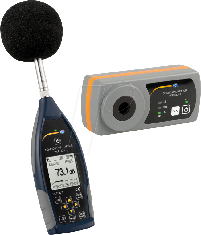 PCE 428-KIT-N - Schallpegelmeter PCE-428 + Kalibrator PCE-SC 43 von PCE INSTRUMENTS