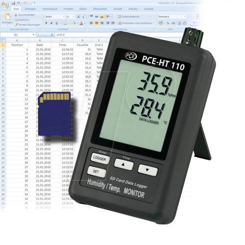 PCE HT110 - Temperatur-Feuchtelogger PCE-HT110 PCE HT110 - Temperatur-Feuchtelogger PCE-HT110 von PCE INSTRUMENTS