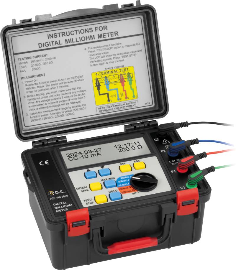 PCE MO 2006 - Milliohmmeter PCE-MO 2006 von PCE INSTRUMENTS