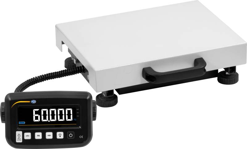 PCE PC60-30X40 - mobile Plattformwaage PCE-MS PC60-1-30x40-M, 60 kg von PCE INSTRUMENTS