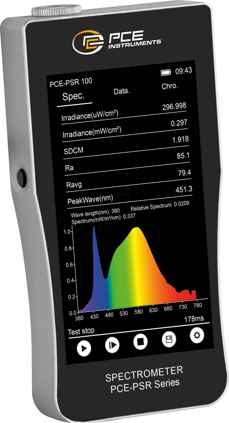 PCE PSR 100 - Spektrometer PCE-PSR 100 von PCE INSTRUMENTS