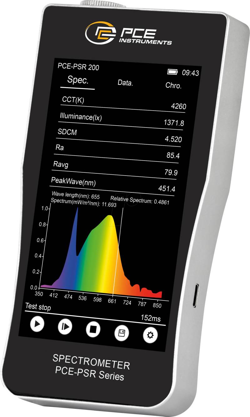 PCE PSR 200 - Spektrometer PCE-PSR 200 von PCE INSTRUMENTS