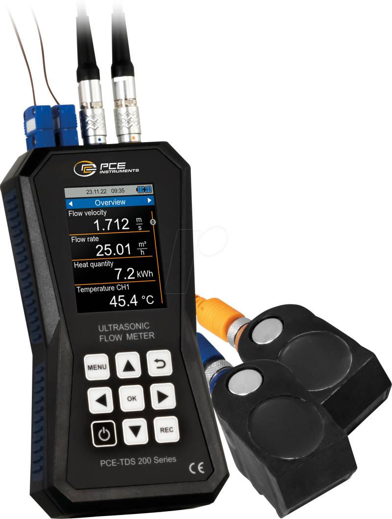 PCE TDS 200+ M - Ultraschall-Durchflussmessgerät PCE-TDS 200+ M von PCE INSTRUMENTS