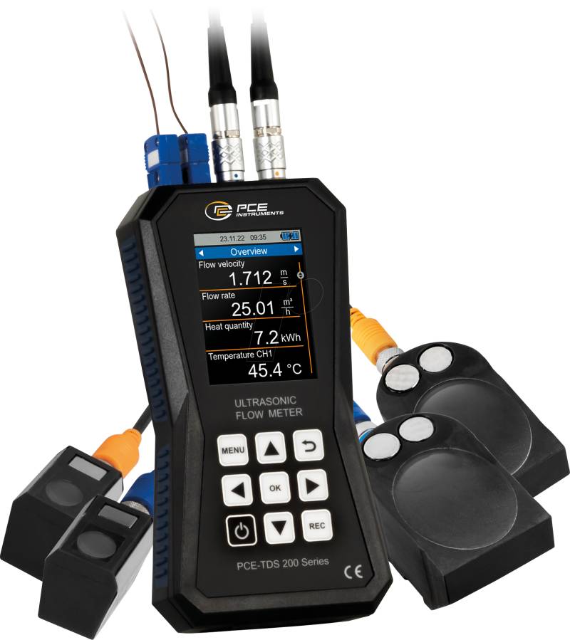 PCE TDS 200+ SL - Ultraschall-Durchflussmessgerät PCE-TDS 200+ SL von PCE INSTRUMENTS