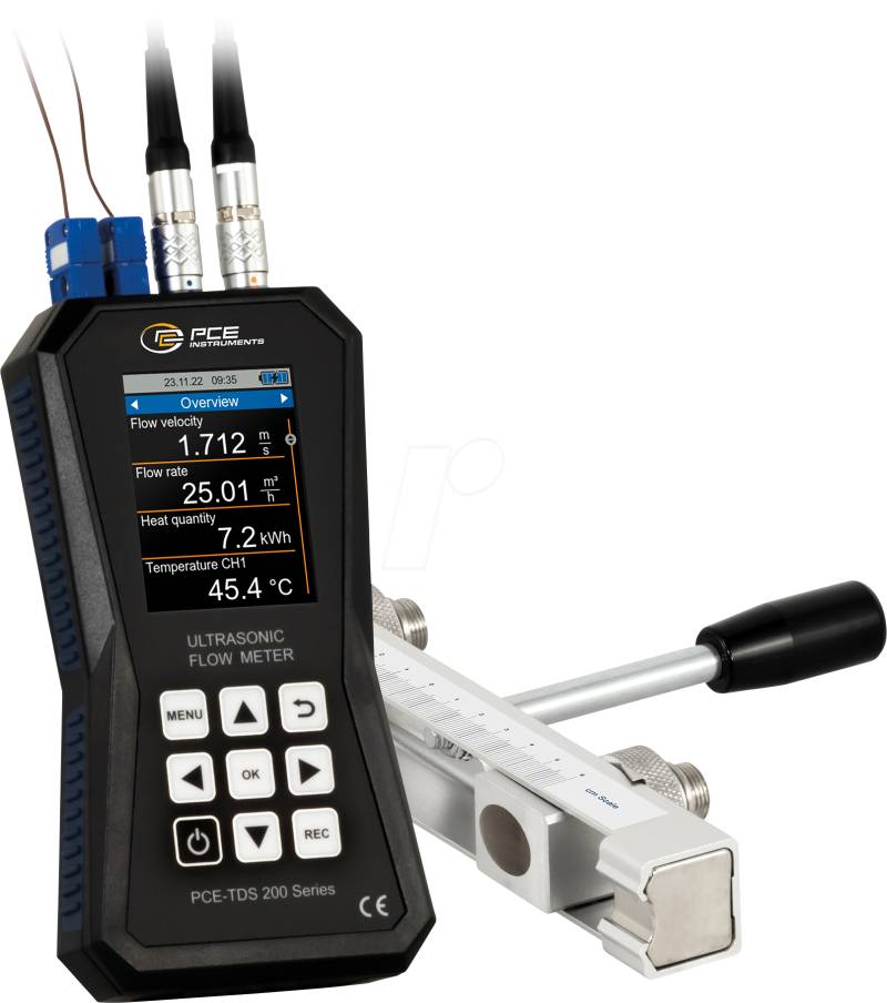PCE TDS 200+ SR - Ultraschall-Durchflussmessgerät PCE-TDS 200+ SR von PCE INSTRUMENTS