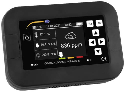 PCE Instruments Aerosolmessgerät PCE-AQD 50 CO2, Temperatur, Luftfeuchtigkeit, Atmosphärischer Druck von PCE Instruments