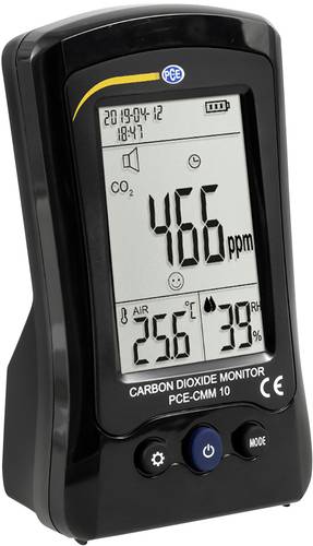 PCE Instruments Kohlendioxid-Messgerät PCE-CMM 10 Temperatur, Luftfeuchtigkeit, CO2 von PCE Instruments
