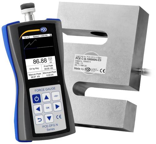 PCE Instruments PCE-DFG N 100K Kraftmessgerät Werksstandard (ohne Zertifikat) von PCE Instruments