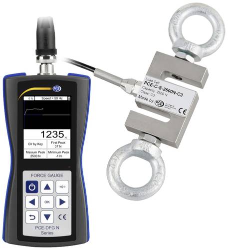 PCE Instruments PCE-DFG N 2.5K Kraftmessgerät Werksstandard (ohne Zertifikat) von PCE Instruments