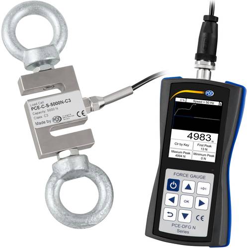 PCE Instruments PCE-DFG N 5K Dynamometer 0 - 5000 N Werksstandard (ohne Zertifikat) von PCE Instruments