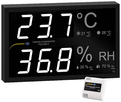 PCE Instruments PCE-EMD 5 PCE-EMD 5 Einbau-Messinstrument 0 bis 50°C 0 bis 99.9% rF von PCE Instruments