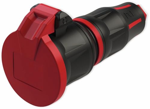 PCE 25712-sr Schutzkontaktkupplung 250 V Schwarz/Rot IP54 PCE 25712-sr Schutzkontaktkupplung 250 V Schwarz/Rot IP54 von PCE