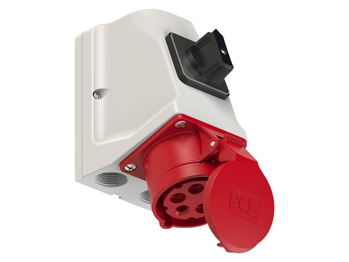 PCE CEE-Anbaukupplung Schalter, 5-polig, 16 A, 400 V, IP44 PCE CEE-Anbaukupplung Schalter, 5-polig, 16 A, 400 V, IP44 von PCE