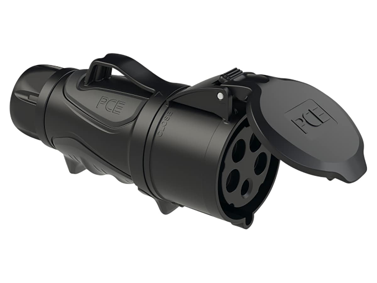 PCE CEE-Kupplung GRIP Midnight, 32 A, 5-polig PCE CEE-Kupplung GRIP Midnight, 32 A, 5-polig von PCE