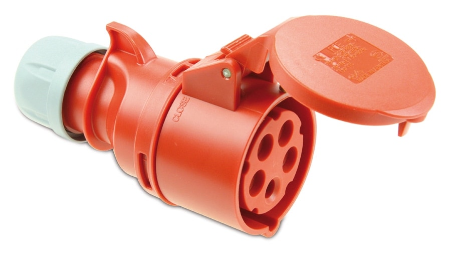PCE CEE-Kupplung Shark, 5-polig, 400 V, 16 A, IP44 PCE CEE-Kupplung Shark, 5-polig, 400 V, 16 A, IP44 von PCE