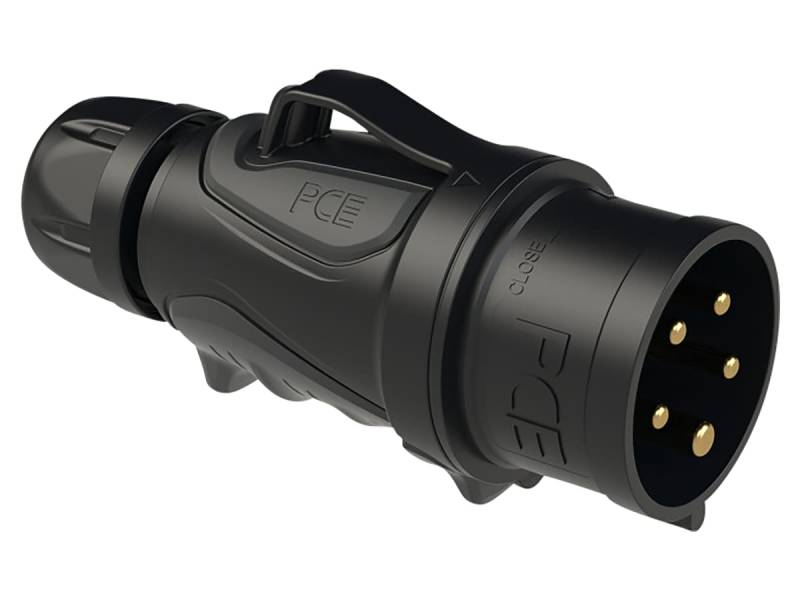 PCE CEE-Stecker GRIP Midnight, 16 A, 5-polig von PCE