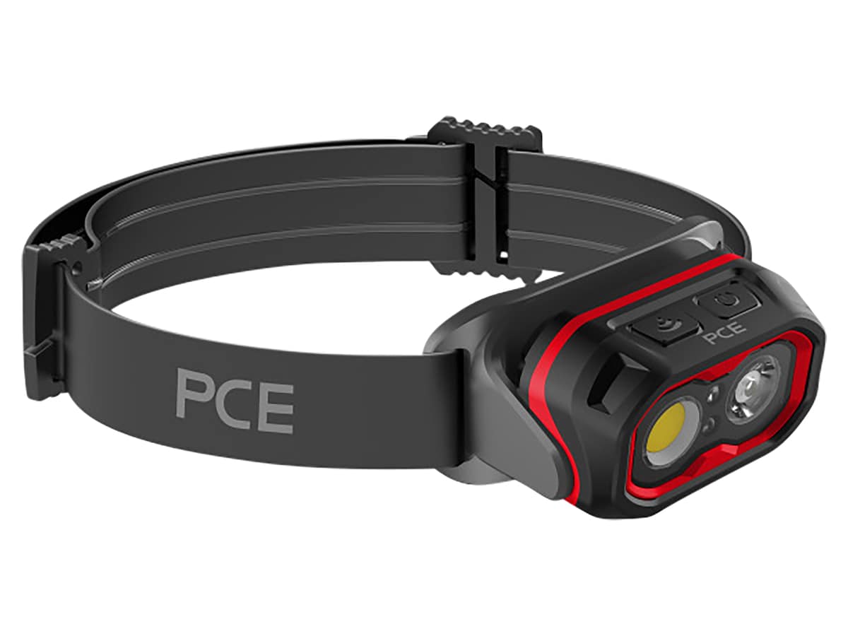 PCE LED-Stirnlampe S-800, 2000mAh, USB-C, IPX6, schwarz PCE LED-Stirnlampe S-800, 2000mAh, USB-C, IPX6, schwarz von PCE