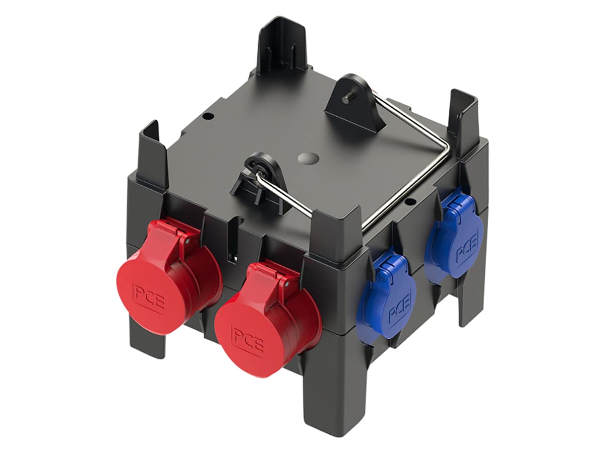 PCE Stromverteiler, IMST, 2x CEE 16A, 4x Schutzkontakt-Steckdose PCE Stromverteiler, IMST, 2x CEE 16A, 4x Schutzkontakt-Steckdose von PCE