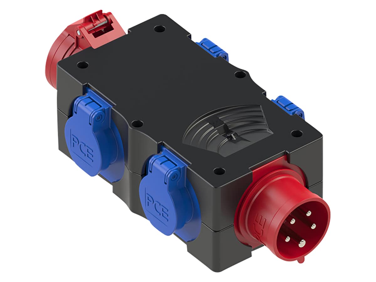 PCE Stromverteiler St. Anton 6F, 1x CEE 16A, 4x SSD 16A, IP44 PCE Stromverteiler St. Anton 6F, 1x CEE 16A, 4x SSD 16A, IP44 von PCE