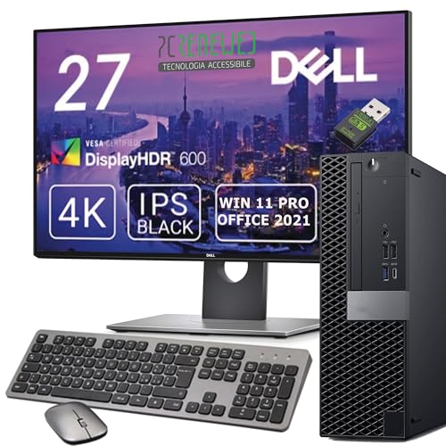Fester PC i7 8700 bis zu 4,6 GHz | Monitor 27 Zoll 4K | 32 GB RAM | DVD -RW | 1TB SSD NVMe M.2 | Desktop-PC Büro | Windows 11 Pro + Office 2021 | kabellose Maus und Tastatur Fester PC i7 8700 bis zu 4,6 GHz | Monitor 27 Zoll 4K | 32 GB RAM | DVD -RW | 1TB SSD NVMe M.2 | Desktop-PC Büro | Windows 11 Pro + Office 2021 | kabellose Maus und Tastatur von PCRENEWED TECNOLOGIA ACCESSIBILE
