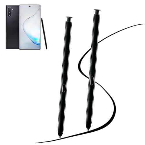 2 Stück Galaxy Note 10 S Pen Stylus Pen Ersatz für Samsung Galaxy Note 10 / Note 10+, keinBluetooth (Aura Schwarz) von PCTC