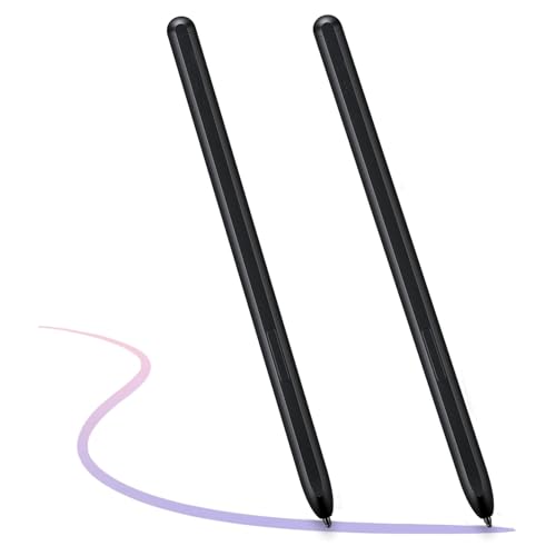 Galaxy Stylus S Pen Fold Edition Z Fold 4/Z Fold 5 S Pen Ersatz für Samsung Galaxy Z Fold 4 5G/Z Fold 5 S Pen Fold Edition, für Samsung Galaxy Z Fold 4/Z Fold 3 5G/Z Fold5 Edition, Schwarz, 2 Stück von PCTC