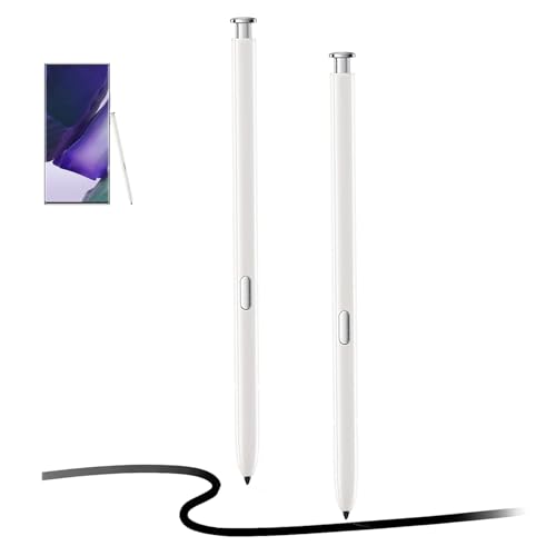 2 Stück Note 20 S Pen Eingabestift Ersatz für Samsung Galaxy Note 20 / Note 20 Ultra 5G (EJ-PN980), OhneBluetooth, Weiß von PCTC