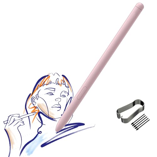 Galaxy Tab S6 Lite Stylus Pen Ersatz für Samsung Galaxy Tab S6 Lite (EJ-PP610),Stylus Pen S Pen für Galaxy Tab S6 Lite Stylus Pen + kostenlose Ersatzspitzen/Spitzen (Chiffon-Rose) von PCTC