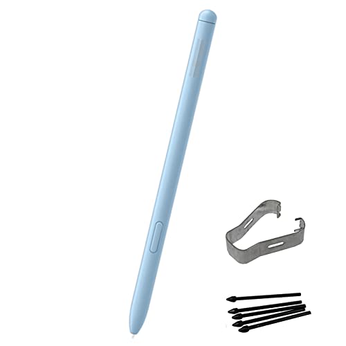 PCTC Galaxy Tab S6 Lite S Pen Ersatz für Samsung Galaxy Tab S6 Lite EJ-PP610BJEGUJ Stylus Touch S Pen + Spitzen/Federn (Angora Blue) von PCTC