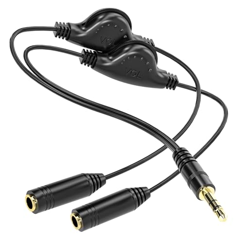 PChero Aux Kabel 3,5 mm Stereo Audio Kabel Kopfhörer Verlängerungskabel Klinkenkabel Kompatibel mit Telefon Laptop PC Auto MP3 von PChero