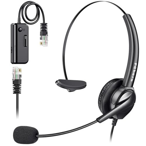 Kopfhörer für Cisco IP-Telefone, PChero 6ft Freisprecheinrichtungen Call Center Noise Cancelling Corded Mono 4-Pin RJ9 Kristall Leiter-Kopfhörer-Kopfhörer mit Mic für Cisco IP Tischtelefone Kopfhörer für Cisco IP-Telefone, PChero 6ft Freisprecheinrichtungen Call Center Noise Cancelling Corded Mono 4-Pin RJ9 Kristall Leiter-Kopfhörer-Kopfhörer mit Mic für Cisco IP Tischtelefone von PChero