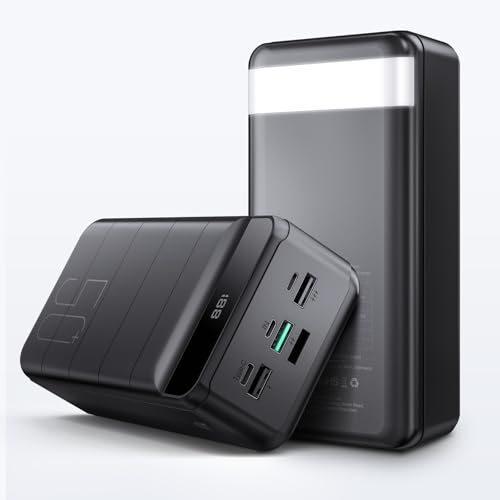 PowerBank 50000mAh Große Powerbank, PD 22.5W QC 4.0 schnelles Aufladen externer Akku USB-C 4 Ausgänge und 3 Eingänge with Flashlight, LED Display Power Bank kompatibel mit iPhone iPad Android PowerBank 50000mAh Große Powerbank, PD 22.5W QC 4.0 schnelles Aufladen externer Akku USB-C 4 Ausgänge und 3 Eingänge with Flashlight, LED Display Power Bank kompatibel mit iPhone iPad Android von PDBEST
