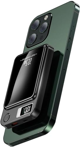 [Neues Upgrade] PDKUAI Magnetisches Kabellose Powerbank,10000mAh Externer Akku kabellose magnetische Powerbank für iPhone,22,5W Schnelles Aufladen Tragbares Ladegerät für Smartphones,Tablet von PDKUAI