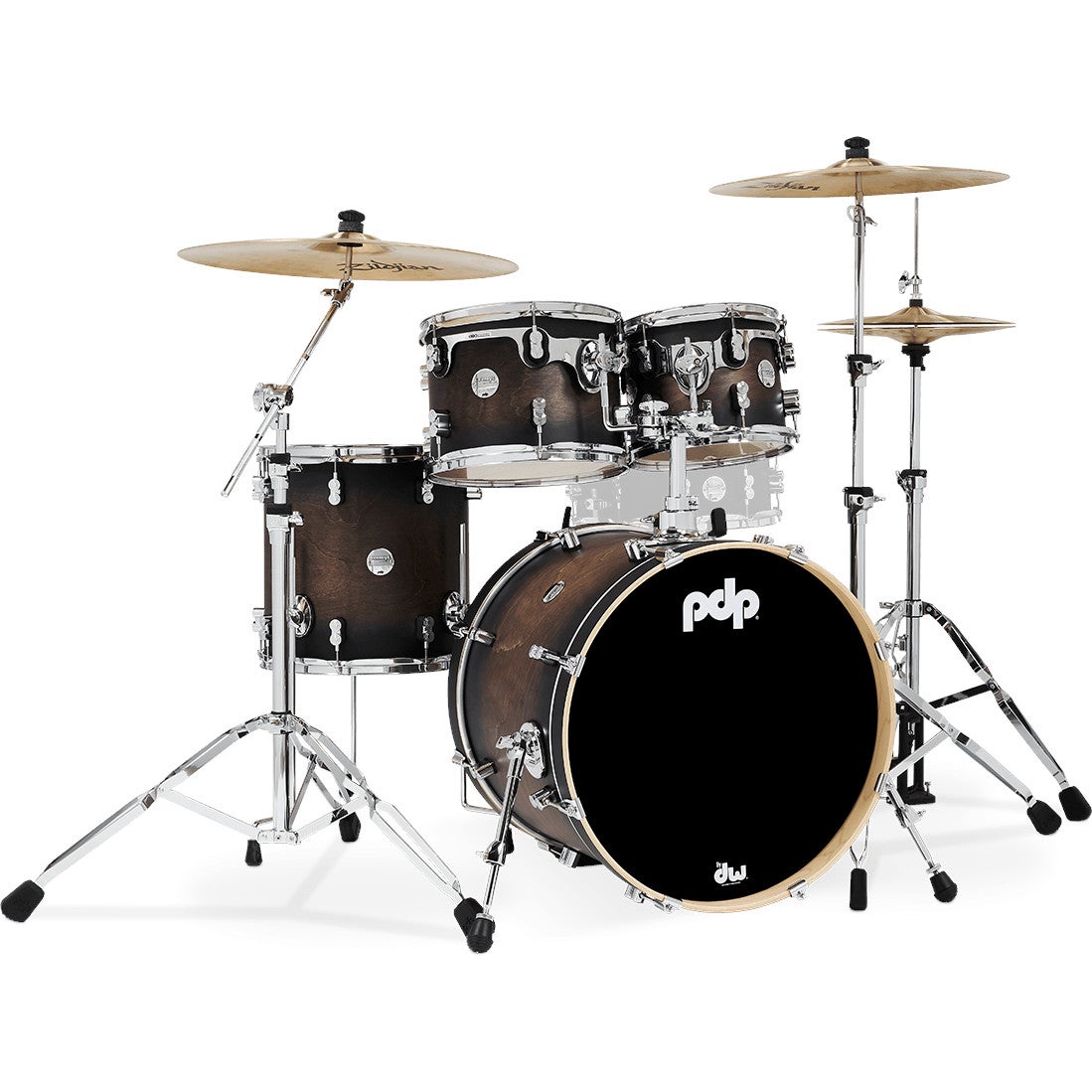 PDP Drums Concept Maple 4-Piece Satin Charcoal Burst 4-Piece Shell Set PDP Drums Concept Maple 4-Piece Satin Charcoal Burst 4-Piece Shell Set von PDP Drums