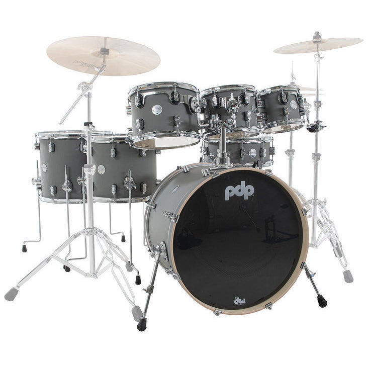 PDP Drums Concept Maple 7-Piece Satin Pewter 7-Piece Shell Set PDP Drums Concept Maple 7-Piece Satin Pewter 7-Piece Shell Set von PDP Drums