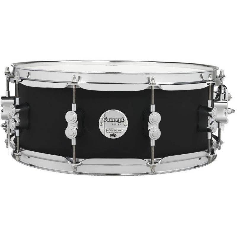 PDP Drums PD805500 Concept Maple Finish Satin Black 14-inch x 5.5-inch Snare Drum von PDP Drums