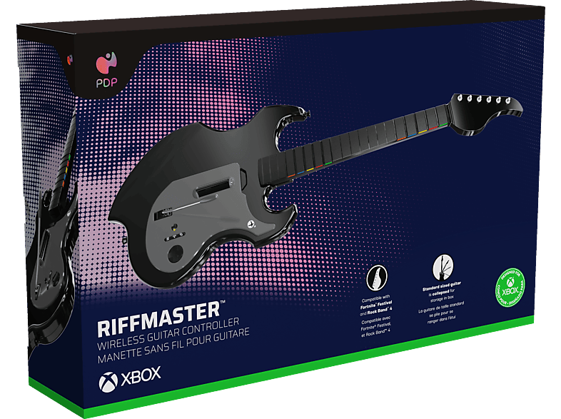 PDP LLC Drahtloser RIFFMASTER Gitarren-Controller, Zubehör für Xbox Series X, Schwarz von PDP LLC