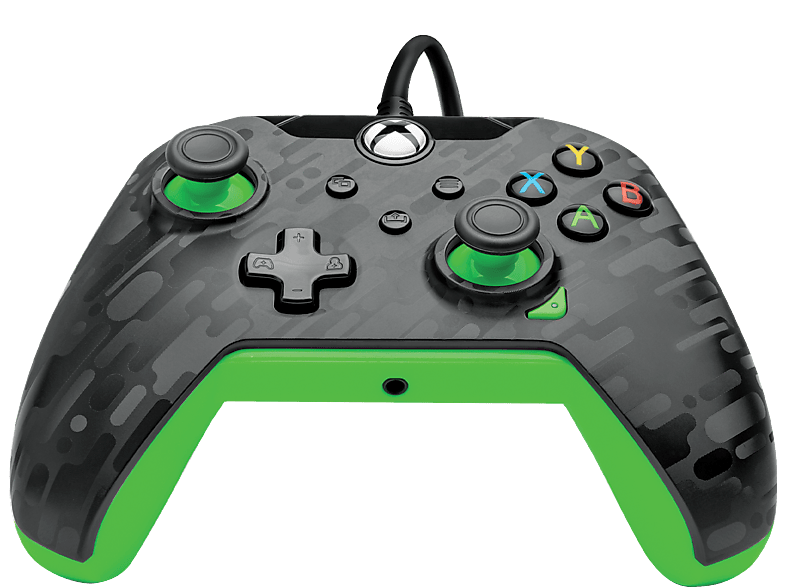 PDP LLC Kabelgebundener Controller Neon Carbon für PC, Xbox Series X, S, One von PDP LLC