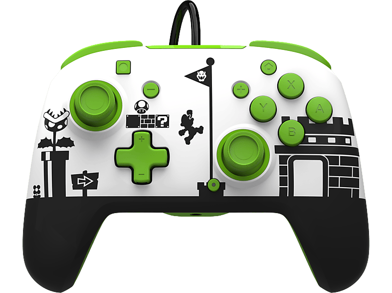 PDP LLC REMATCH Kabelgebundener Super Mario Retro Gaming-Controller Grün/ Schwarz/ Weiß für Nintendo Switch, Switch OLED PDP LLC REMATCH Kabelgebundener Super Mario Retro Gaming-Controller Grün/ Schwarz/ Weiß für Nintendo Switch, Switch OLED von PDP LLC