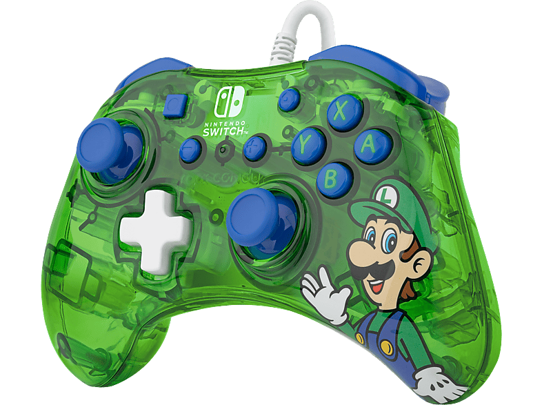 PDP LLC ROCK CANDY WIRED LUIGI LIME Controller Lime für Nintendo Switch, Switch OLED von PDP LLC