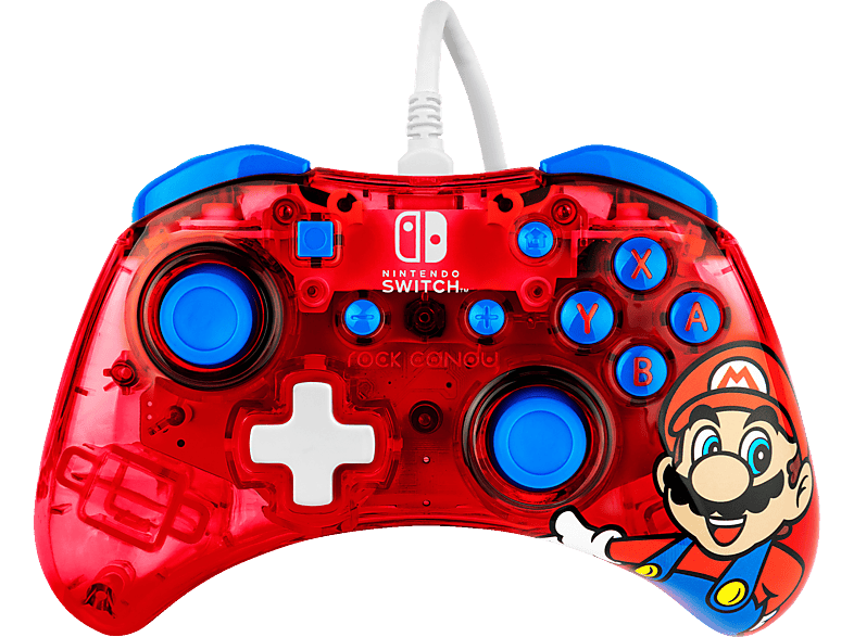 PDP LLC Rock Candy™: Mario Punch Controller Mehrfarbig für Nintendo Switch von PDP LLC