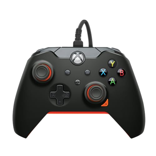 PDP 049-012-GO Gaming Controller Black, Orange USB Gamepad Analogue/Digital PC, Xbox, Xbox One X, Xbox Series S, Xbox Series X von PDP