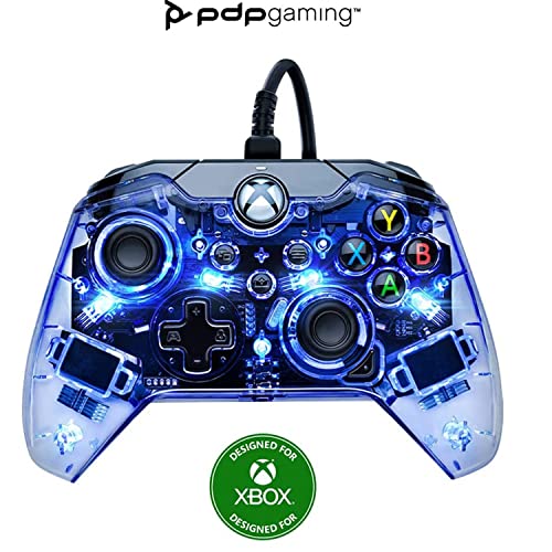 PDP Afterglow LED verkabelt Game Controller - RGB Hue Color Lights - USB Connector - Audio Controls - Dual Vibration Gamepad- Xbox Series X|S, Xbox One, PC von PDP
