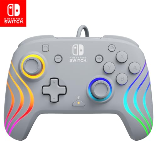 PDP Official Switch Afterglow Wave Wired Controller - Grey von PDP