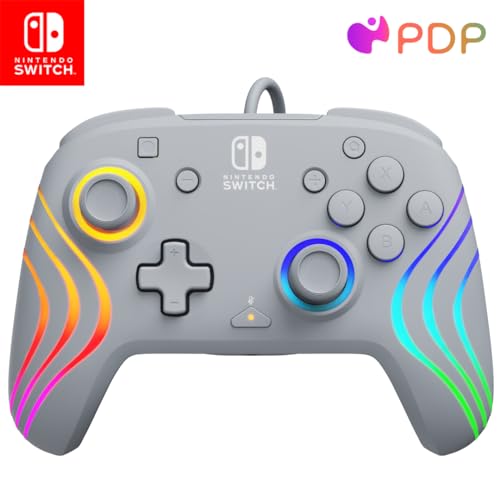 PDP Official Switch Afterglow Wave Wired Controller - Grey von PDP