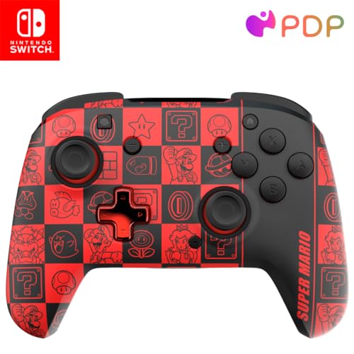 PDP Official Wireless Deluxe Controller Nintendo Switch GLOW - Super Icons von PDP