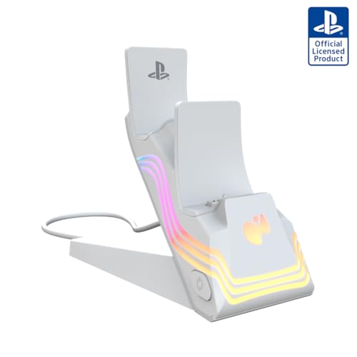 PDP PS5 Afterglow Wave DUAL Charger White von PDP