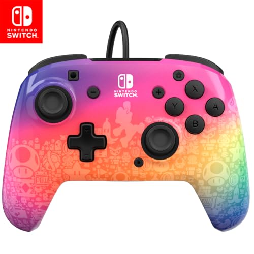 PDP Switch Rematch verkabelt controller STAR SPECTRUM Offiziell Lizenziert durch Nintendo - Customizable buttons, sticks, triggers, and paddles - Ergonomic Controllers von PDP