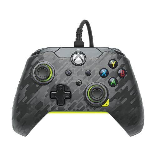 PDP verkabelt Controller Electric Carbon für Xbox Series X|S, Gamepad, verkabelt Video Game Controller, Gaming Controller, Xbox One, Offiziell Lizenziert - Xbox Series X von PDP