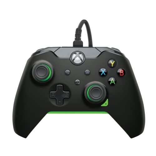 PDP verkabelt Controller Neon Schwarz für XBOX Series X|S, Gamepad, Video Game , Gaming Controller, XBOX One, Offiziell Lizenziert von PDP